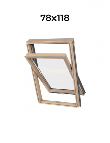 Окно мансардное двухкамерное KAA B1500 DAKEA® 78x118