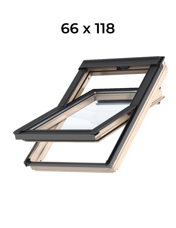 Мансардное окно VELUX® GZL 66*118 (Ручка сверху)
